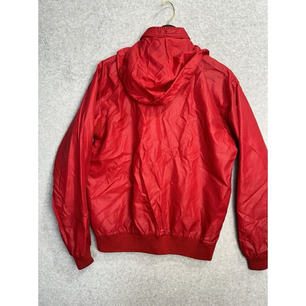 VTG Sawgrass Florida Golf‎ Country Club Rain Jacket M Izod Red Packable Hood EUC - Picture 14 of 16